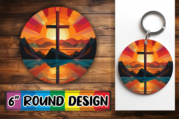 Sublimation Keychain Collection for Believers example image 1