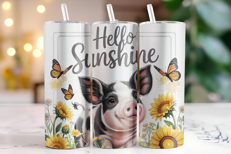 Hello Sunshine Tumbler Wrap | Sublimation | Tumblers