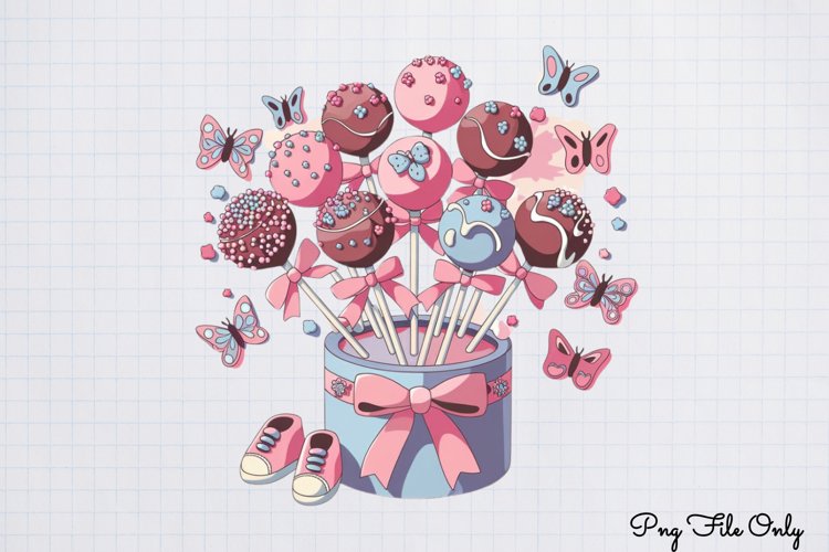 Baby Girl Desserts Clipart PNG