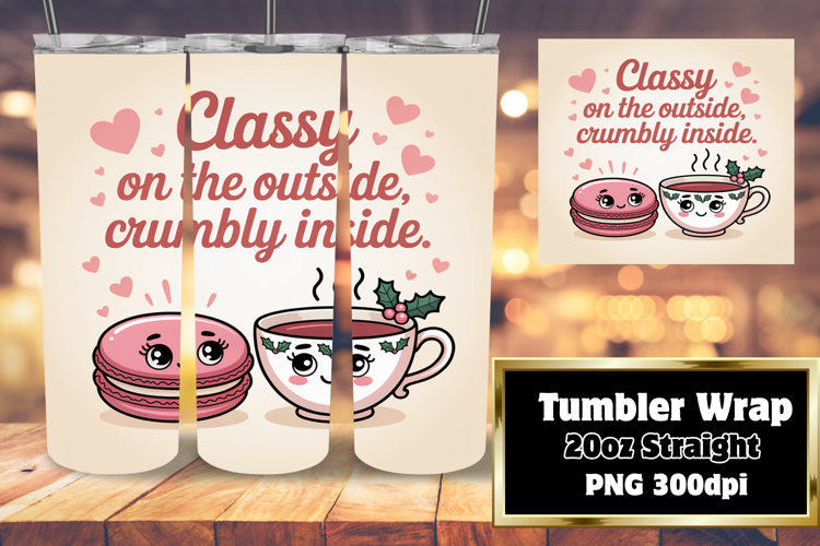 CHARMING 20oz Tumbler Design , Kawaii Food