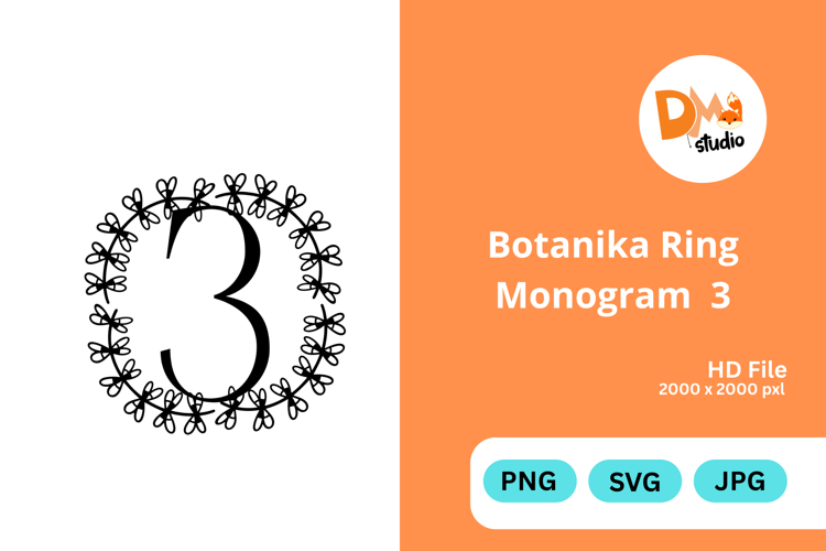 Botanika Ring Monogram