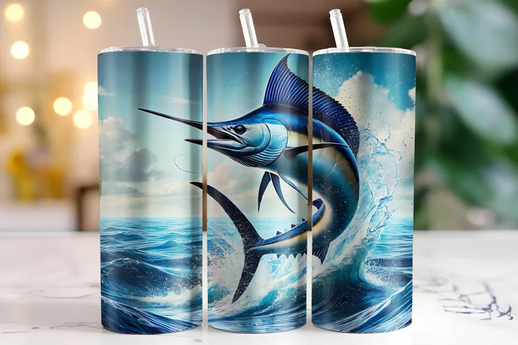 Fish Tumbler Wrap | Sublimation | Tumblers