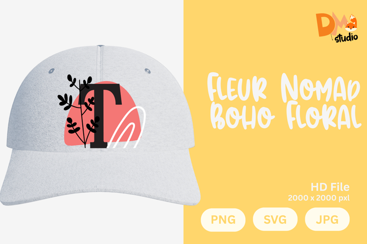 Fleur Nomad Boho Floral Monogram