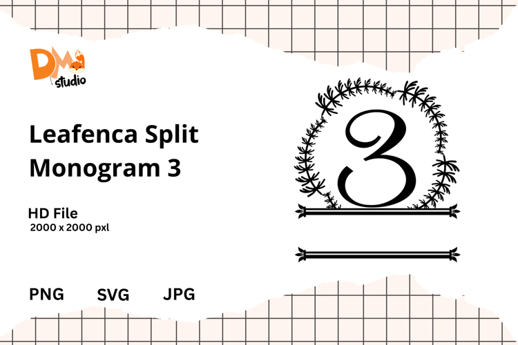 Floral Monogram Letter Svg Image 7
