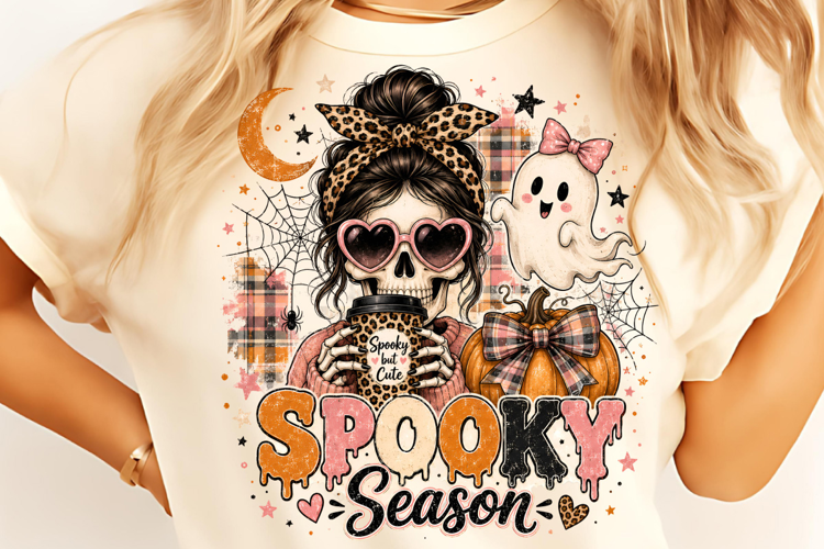 Funny Halloween Shirt, Spooky Season PNG, Ghost Sublimation