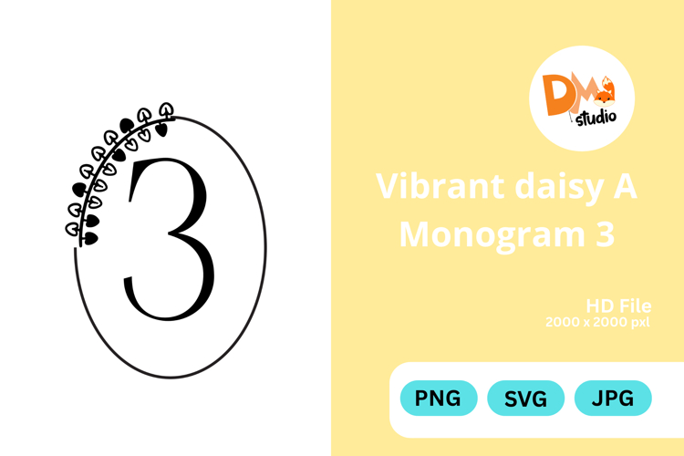 Daisy Monogram Svg Image 11