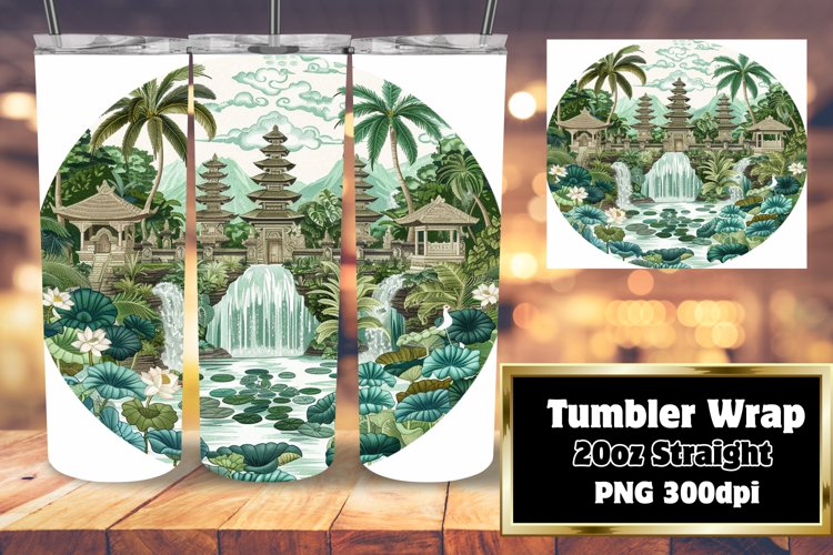 Landscape Tumbler Wrap Sublimation Art 20oz