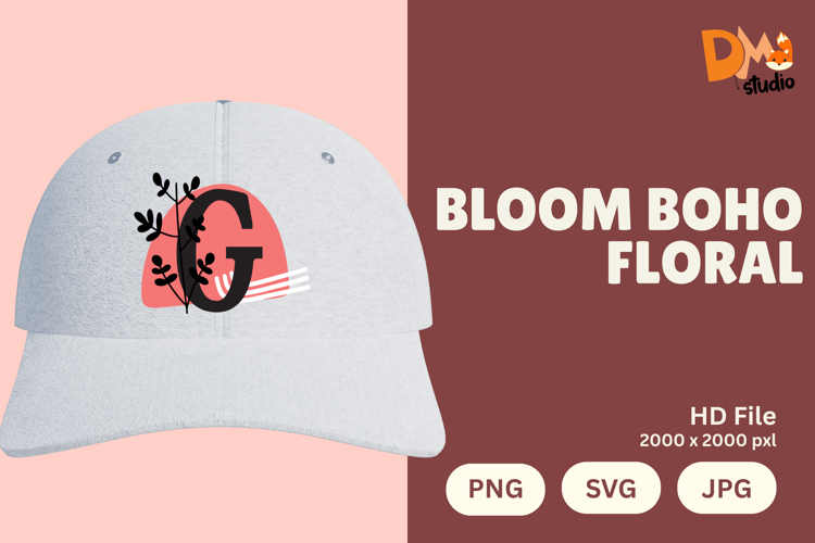 Boho Floral Svg Image 10