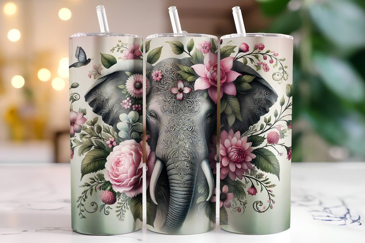 Elephant Tumbler Wrap | Sublimation | Tumblers