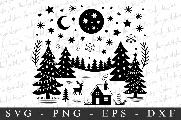 Merry Christmas Tree Svg Image 17