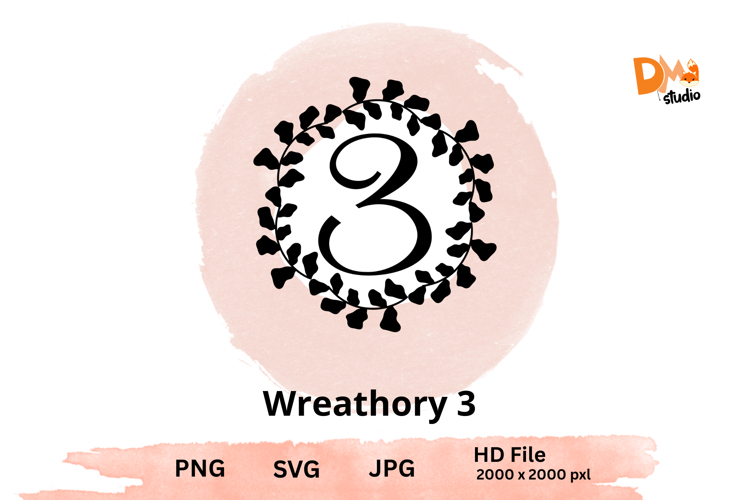Wreath Monogram SVGs Image 18