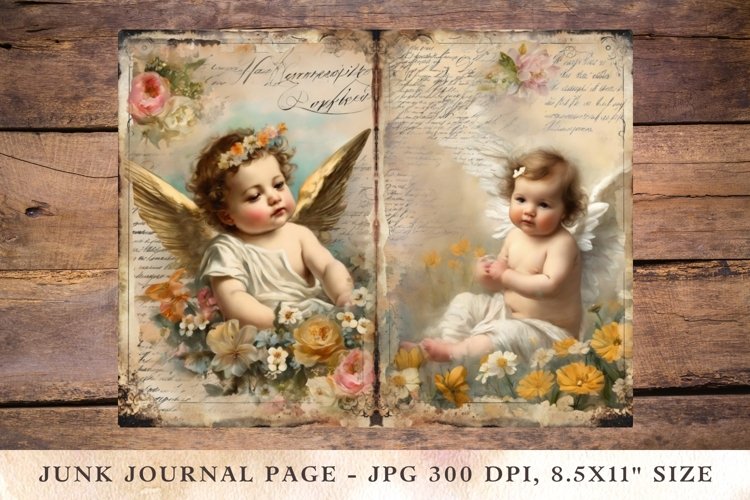 Printable Junk Journal Pages baby 5