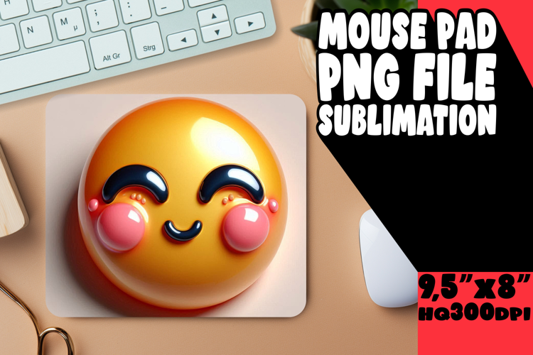 Bright Desk Mat Ideas for Kids, 3D Emoji