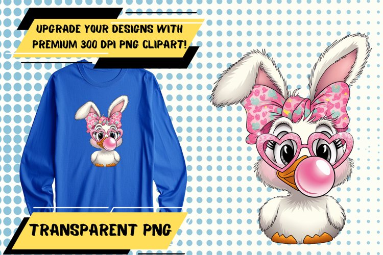 Lovely PNG Artwork for Custom T-Shirts , Cute Easter