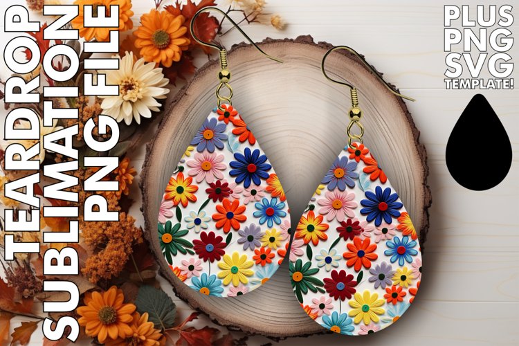 Teardrop Beauty with Sublimated Florals