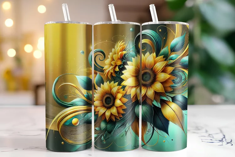 Sunflowers Tumbler Wrap | Sublimation | Tumblers