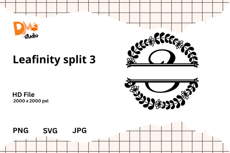 Floral Monogram Letter Svg Image 2
