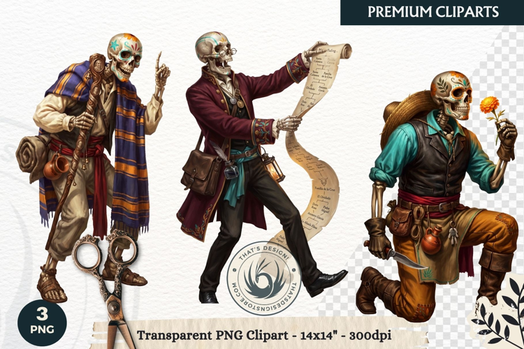 The Marigold Veil Day of the Dead Fantasy RPG Clipart