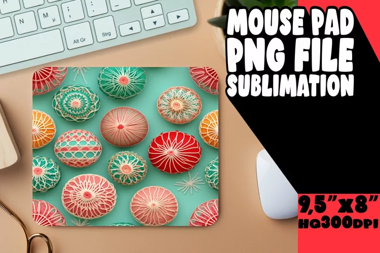 Holiday Joy Sublimation Mouse Pads