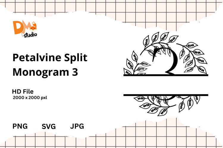 Floral Monogram Letter Svg Image 22