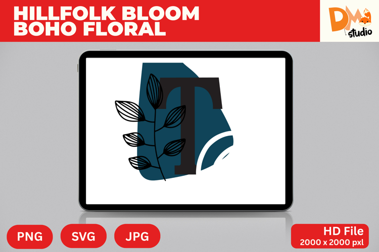 Boho Floral Svg Image 2
