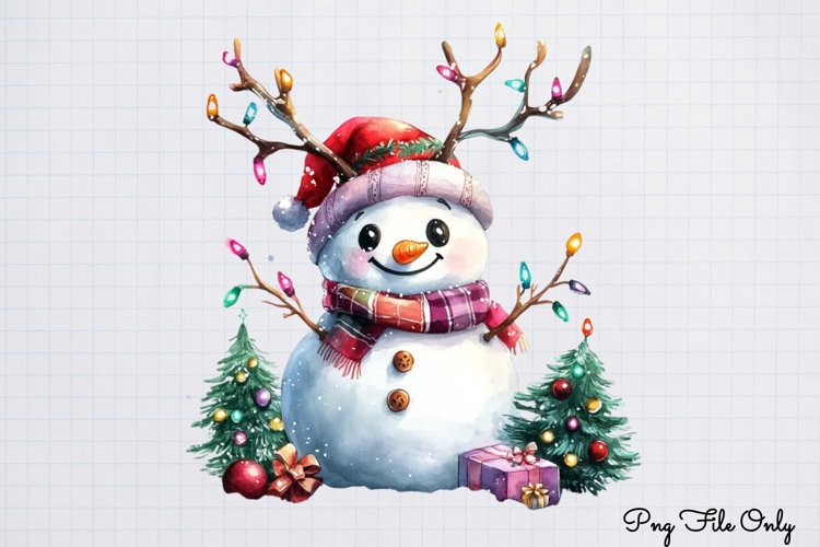 Cute Snowman Clipart Image 16