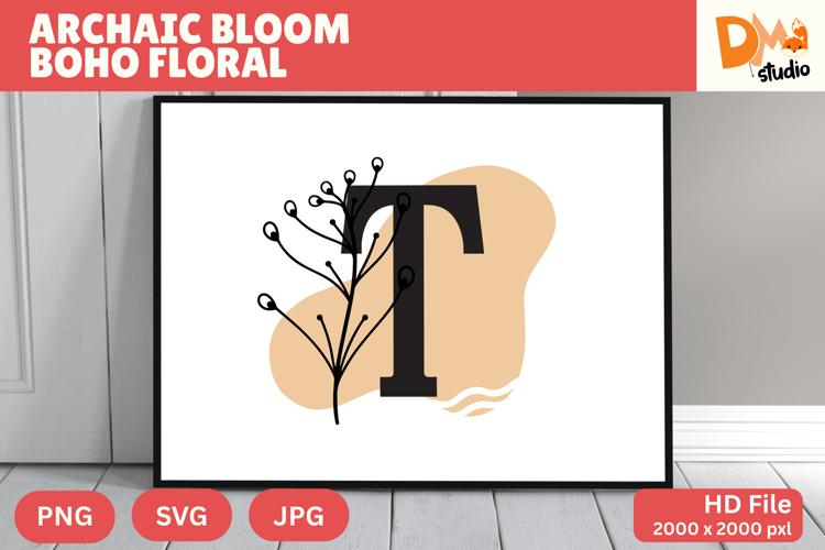 Floral Letter Svg Image 5