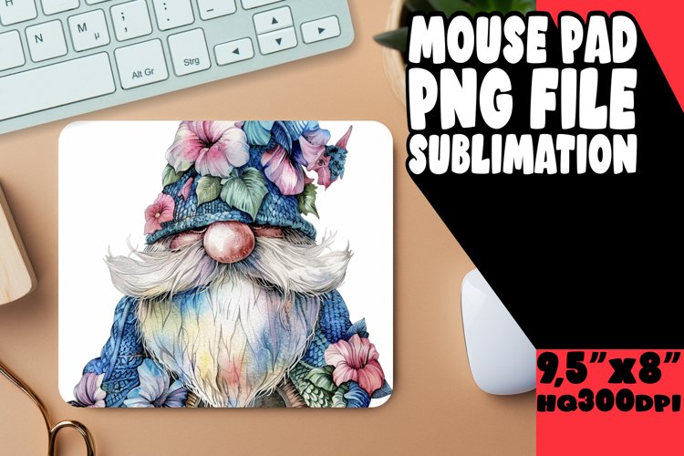 Vibrant Gnome Sublimation Mouse Pad Collection