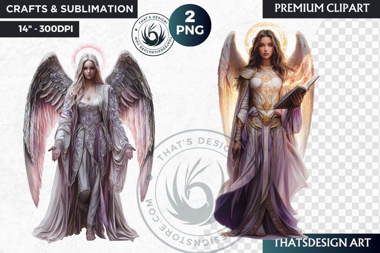 Archangels clipart PNG, Christian angel clipart sublimation