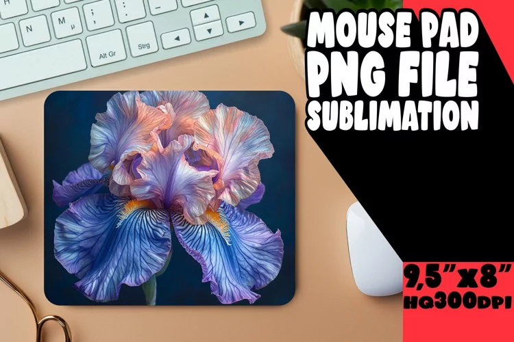 Petal Perfection: Sublimation Mouse Pad