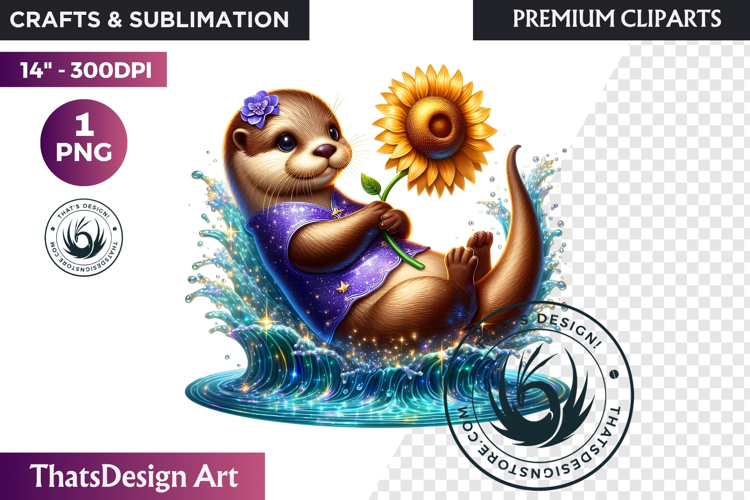 Enchanted Woodland Animal & Sunflower Clipart PNG