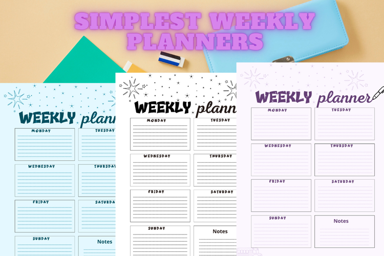 best simplest weekly planner freebie 58,free Weekly planner example image 1