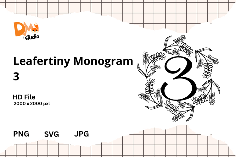 Floral Monogram Letter Svg Image 23