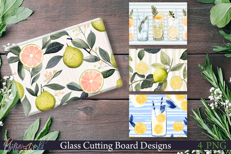 Cutting Board Designs | Stripes | Lenomad and lime