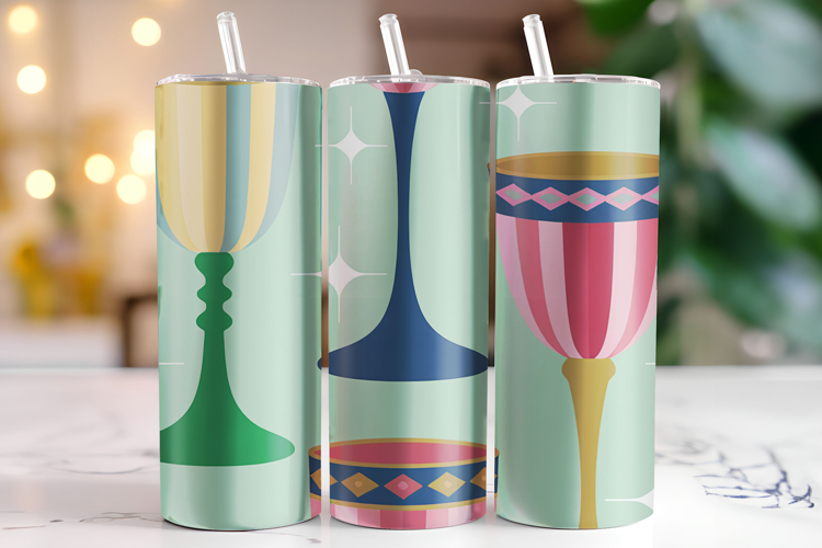 Glasses Tumbler Wrap | Sublimation | Tumblers