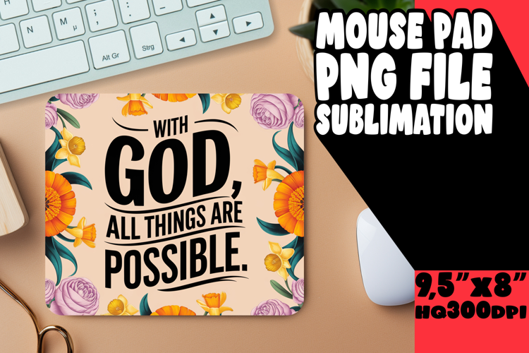 PLAYFUL DESK MAT FUN SUBLIMATION, Religious