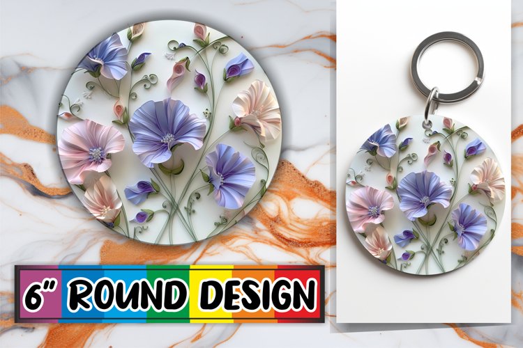 Elegant 3D Blossom Sublimation Accessories example image 1