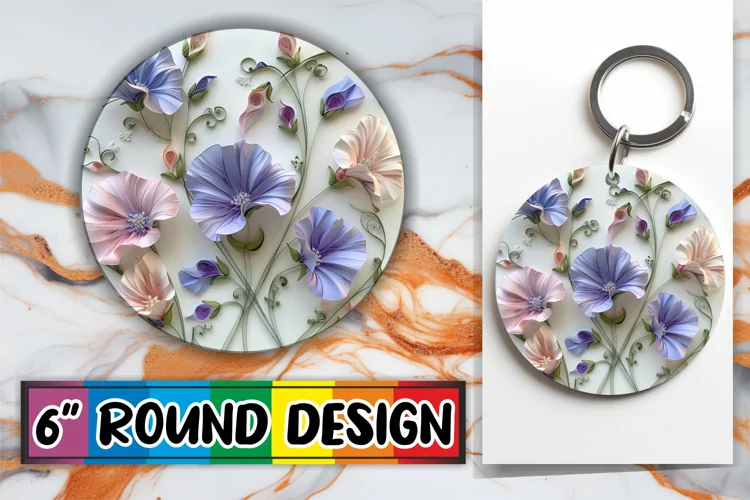 Elegant 3D Blossom Sublimation Accessories