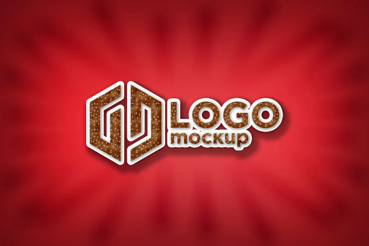 Burger Logo Mockup Template