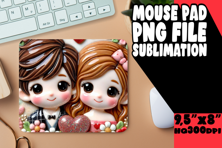 COZY MOUSE PAD INSPIRATIONAL ART, 3D Characters