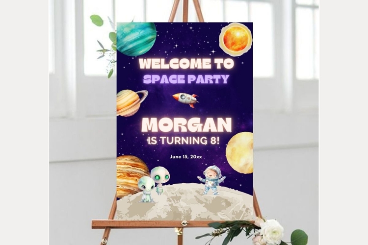 Baby Shower Welcome Sign Template 230 example image 1