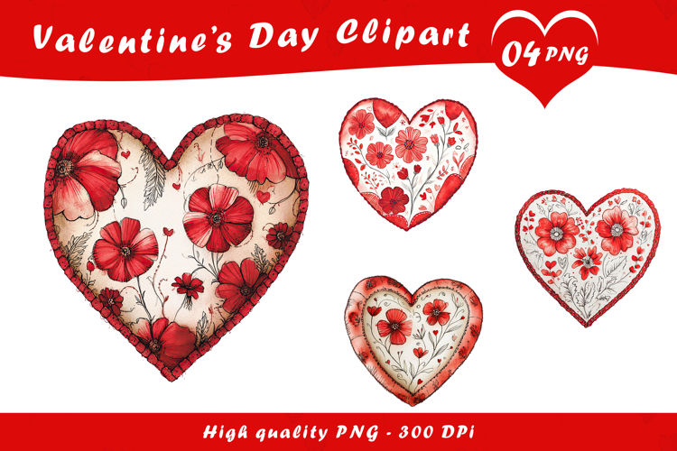 Watercolor Heart Clipart Image 6