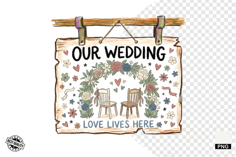 Wedding Day Sign PNG