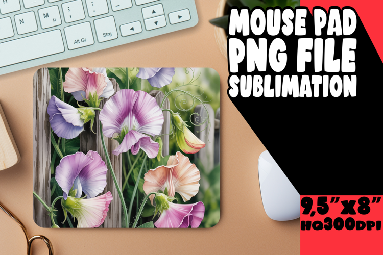 Joyful Mouse Pad Sublimation Magic, Flowers