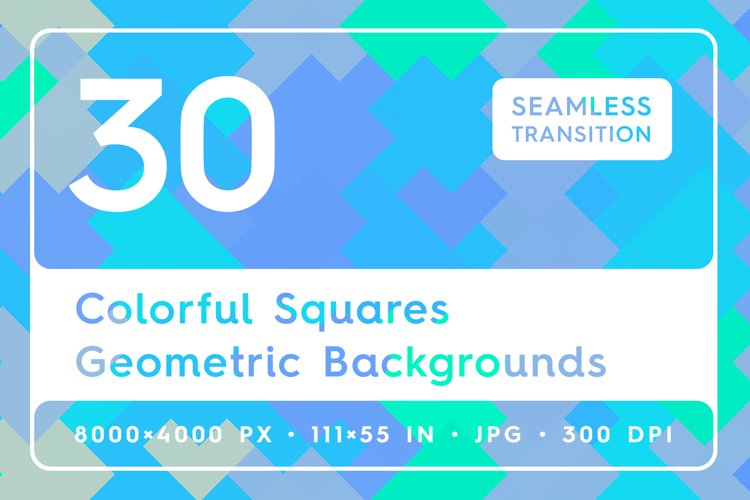 30 Colorful Squares Geometric Backgrounds example image 1