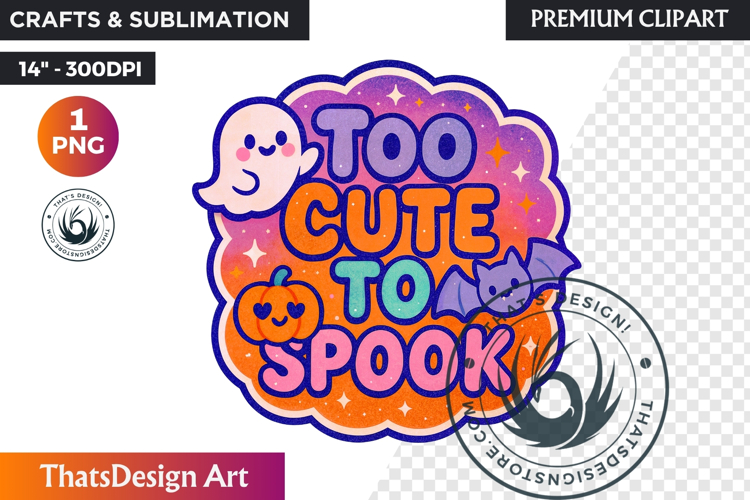 Cute Halloween Slogan Clipart PNG, halloween clipart, kawaii