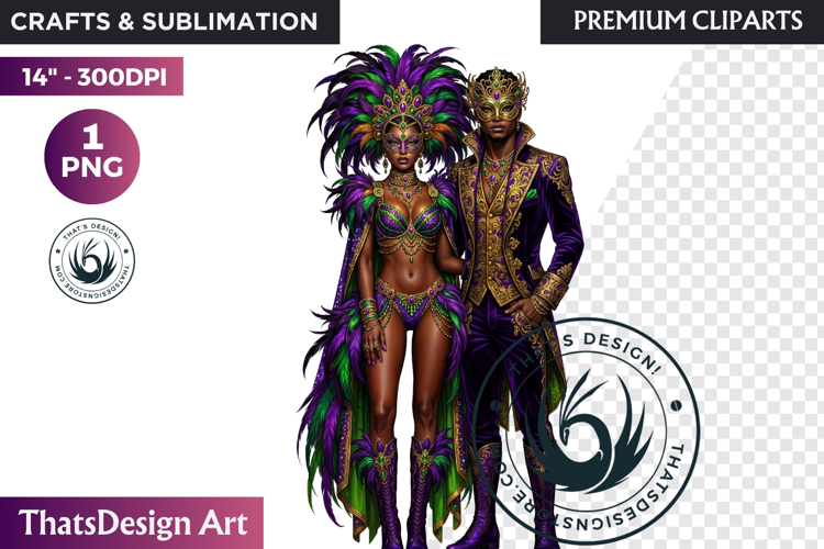 Mardi Gras Carnival Masquerade Clipart PNG scrapbooking