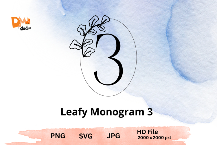 Minimalist Botanical Monogram