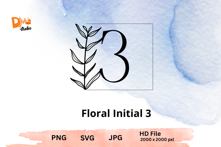 Leaf Monogram Svg Image 9