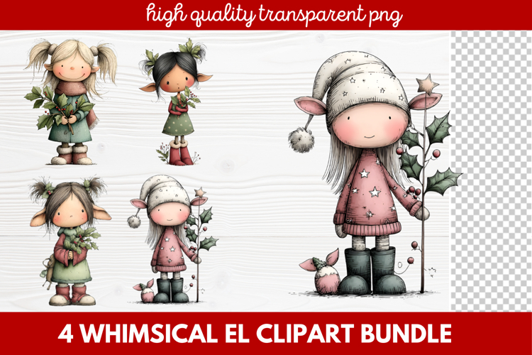 Cute Elf Clipart Image 8